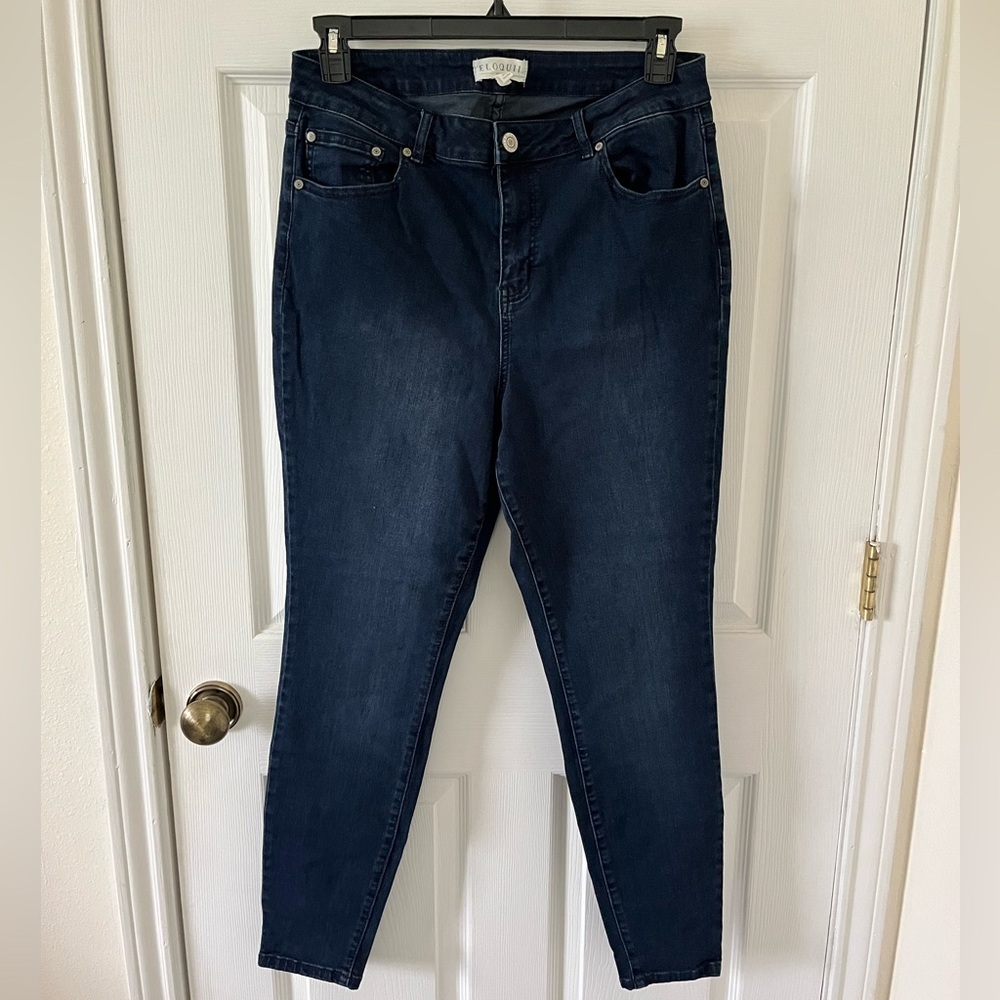 Eloquii Dark Blue Skinny Jeans